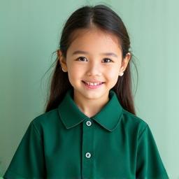 Batang naka-berdeng uniporme